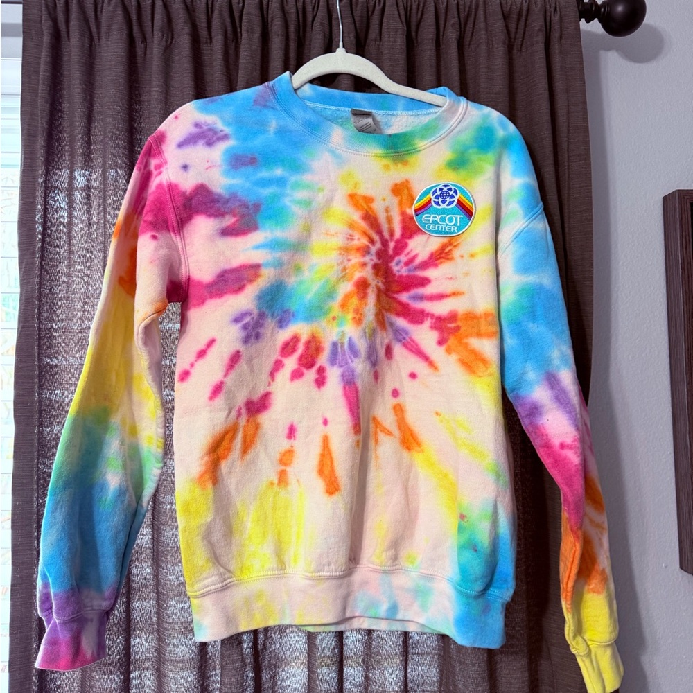 DIY Epcot Center Tie-Dye Sweatshirt